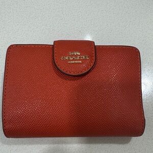 Coach Scarlet Leather Wallet